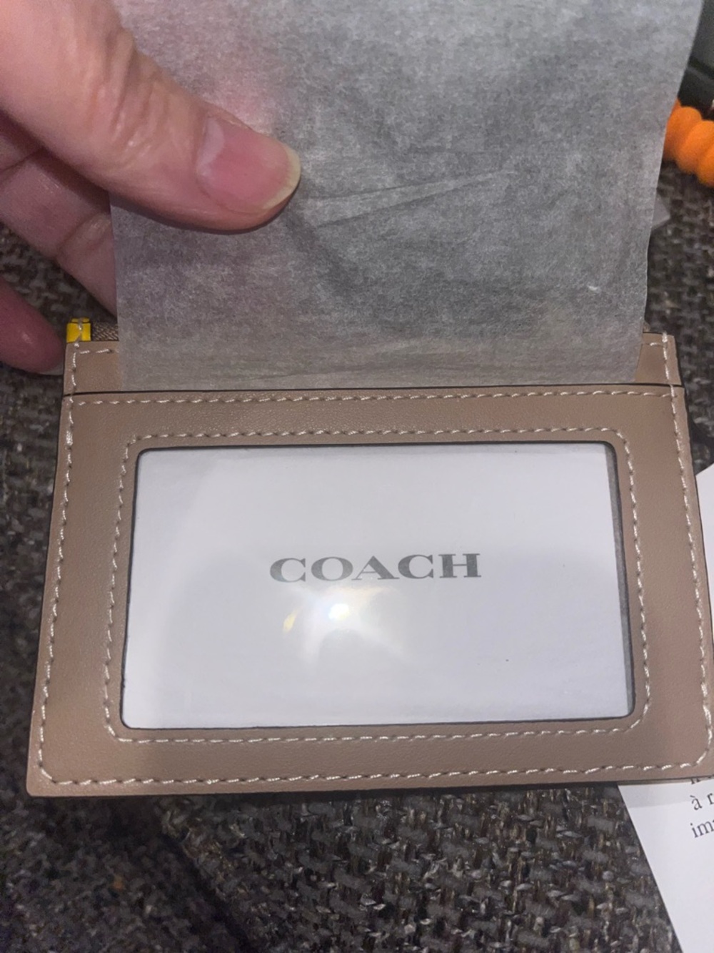 NWT Coach Plaid Card Wallet - Picture 5 of 5